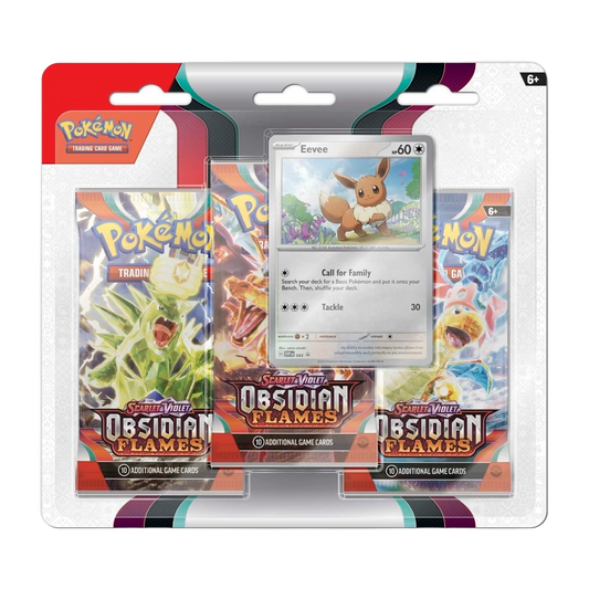 Pokémon Obsidian Flames 3 Booster Packs & Eevee Promo Card