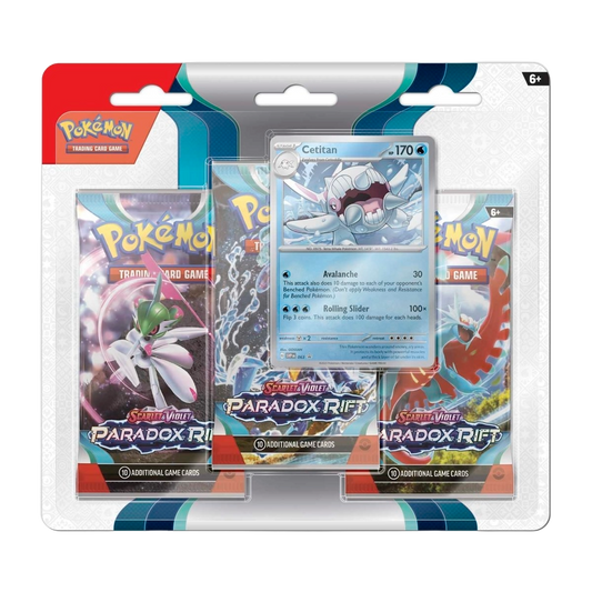 Pokémon Paradox Rift 3 Booster Packs & Cetitan Promo Card