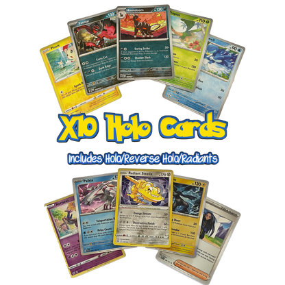 Ultimate Shiny Card Bundle - 50 Random Pokémon Cards Guaranteed 10 Holos + 1 Rare Ultra Shiny Card