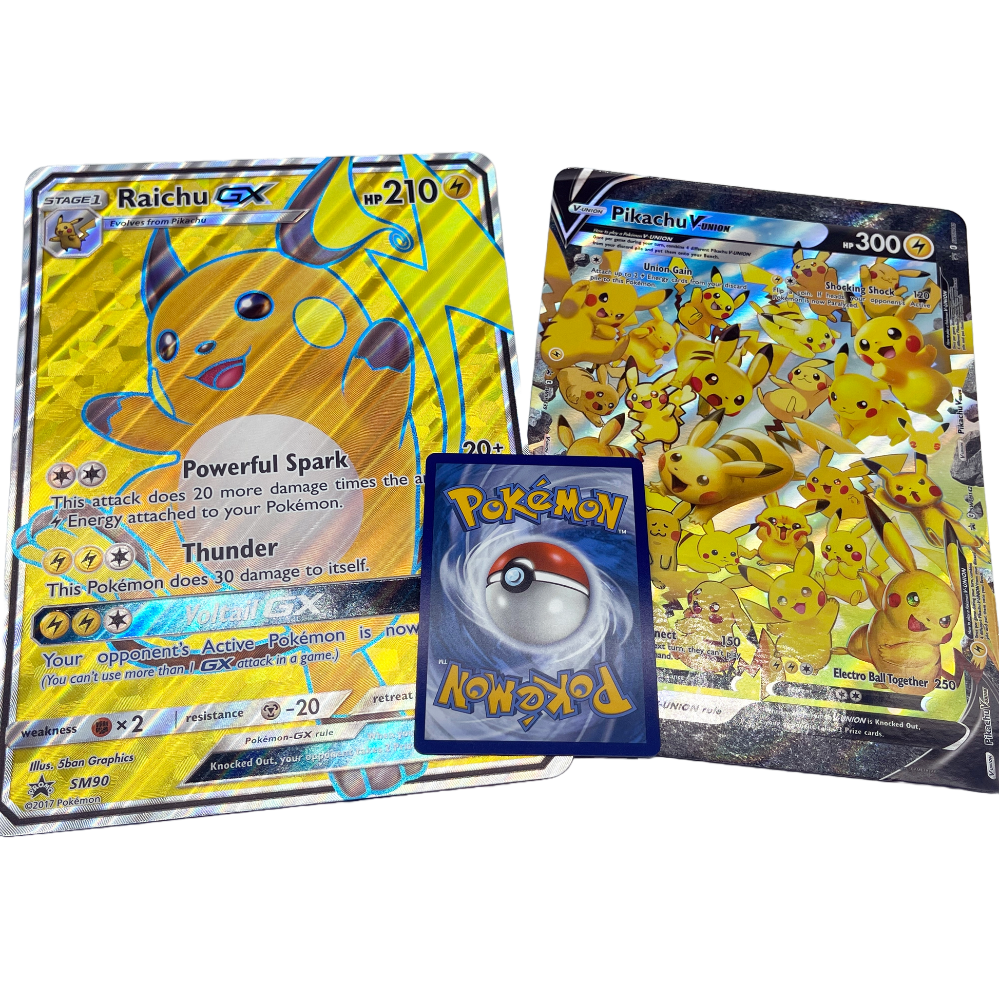 Cartes Pokémon géantes surdimensionnées x2